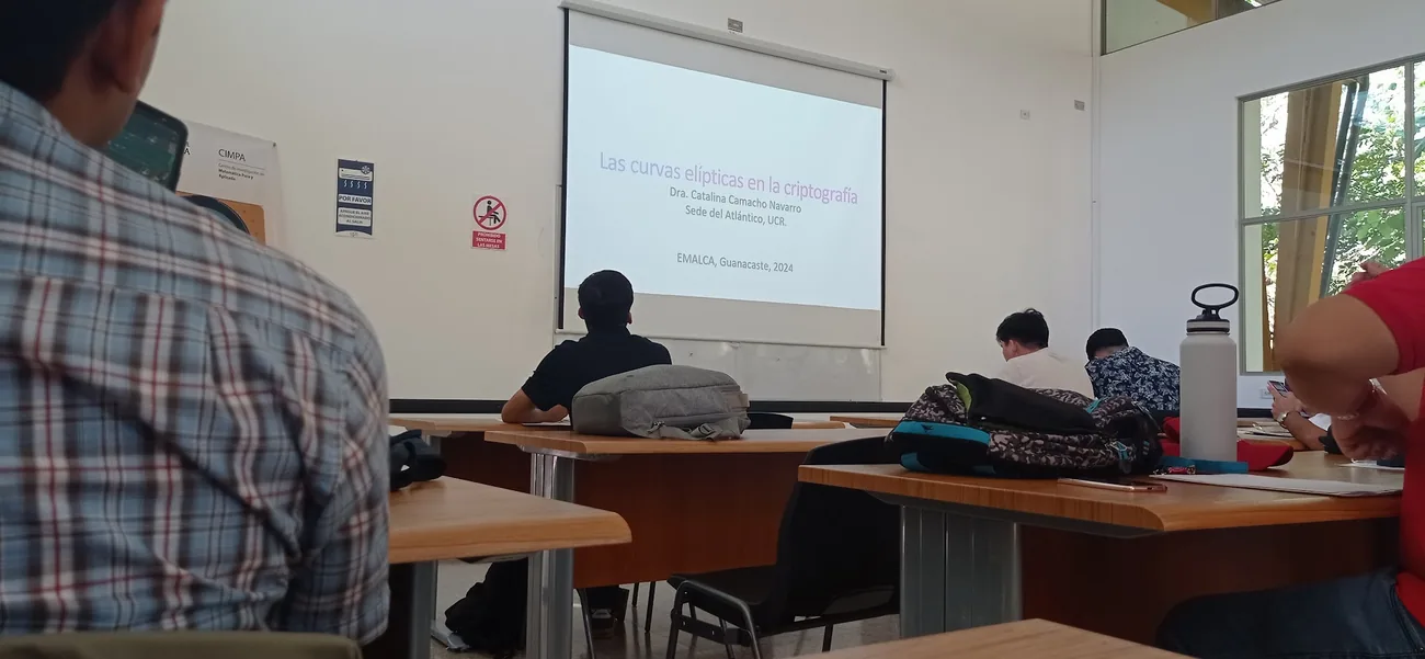Talk on elliptic curves in cryptography during EMALCA 2024